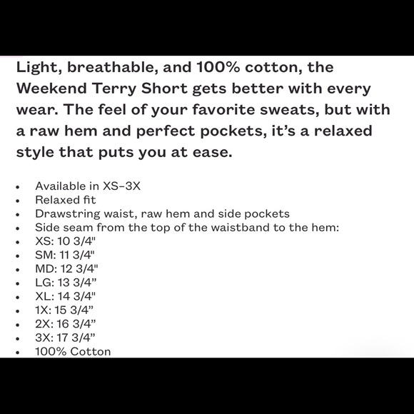 ThirdLove Heather Grey Weekend Terry Short 3X - Picture 2 of 4